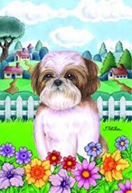 Maybe you would like to learn more about one of these? Flags Shih Tzu Flowers Design Decorative Flag Home Garden