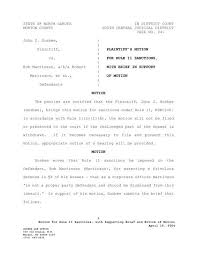 Motion for Rule 11 Sanctions