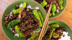 The apricot jam can definitely be omitted. Rachael S Mongolian Beef With Shishito Peppers Rachael Ray Show