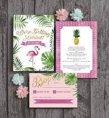 Engagement Party Retro Tropical Retro Palm Springs Party California Tropical Decor Invita Cheap Wedding Invitations Tropical Wedding Flamingo Wedding