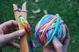 Cette Fourchette De Beau Tricot En Bois Est Livre Avec Une Pelote De 50 Gr De Ma Laine En 16ply De Peint A La Main Faire Belle Corde Tricot Main Tricot Laine
