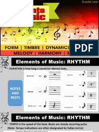 A melodic or harmonic punctuation mark at the end of a phrase, major section or entire work cadenza: Elements Of Music Harmony Rhythm