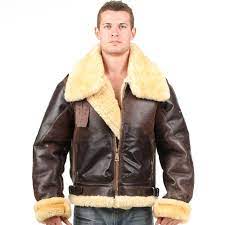 Mens Shearling Jacket Leather Jacket Shearling Jacket