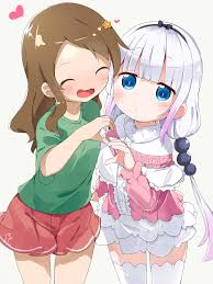 Kanna Kamui and Saikawa Riko [Miss Kobayashis Dragon Maid] :  rwholesomeyuri