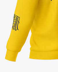 Download Men S Zip Sweatshirt Mockup Back Half Side View In Apparel Mockups On Yellow Images Object Mockups