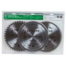 Hitachi Power Tools Circular Saw Blade 115166 10 In Miter Saw Blades 3 Pack Tablesaw Circular Saw Blades Miter Saw Miter Saw Reviews