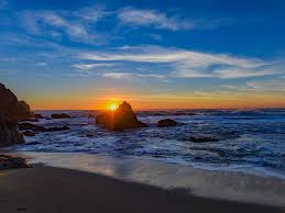 Enjoy and share your favorite beautiful hd wallpapers and background images. Wallpaper Sea Rocks Beach Waves Sunset 5120x2880 Uhd 5k Picture Image