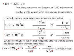 Nm Mm Um Conversion