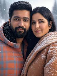 Katrina Kaif and Vicky Kaushal in snowfall