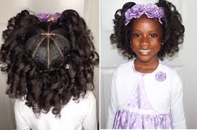 The braided bun even can be achieved with short hair length. Wedding Hairstyles Black Kids Hairstyle For Wedding