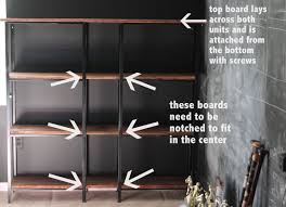 Ikea Hack Rustic Industrial Bookcase Industrial Bookcases Ikea Hack Ikea