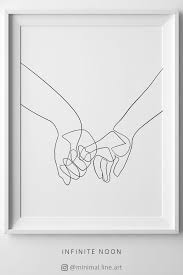 The image will be edited in jpeg format (eps not supported). Pinky Holding Hands Line Art Printable Pinky Swear Sketch Etsy Trendy Wall Art Black And White Wall Art White Wall Art