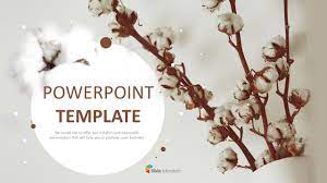 The music ppt template free download has a dark background and simple design. Ppt Design Free Download Cotton Theme