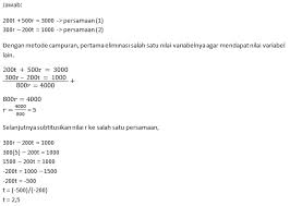 Bentuk umum spltv dapat dituliskan sebagai berikut: 10 Contoh Soal Spldv Metode Subtitusi Eliminasi Campuran 2021