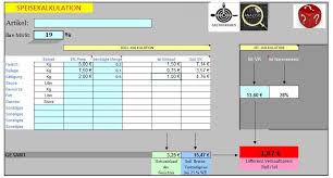 Check spelling or type a new query. Excel Vorlage Preis Kalkulation Bzw Speisenkalulation Fur Hotel Und Restaurants