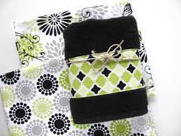 22 wonderful art deco style bathroom tiles eyagcicom. Lime Green Green And Black Lime Green Towel Black Towels Etsy