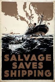 Salvage Saves Shipping Artist E Oliver 1939 1946 Poster Prints Art Art Prints