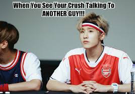 Astro Memes Jinjin Having A Crush Crushing On Someone Kpop Memes