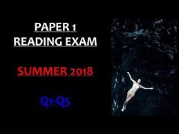 Eduqas Gcse English Language Paper 1 Q1 Q5 June 2018 Youtube