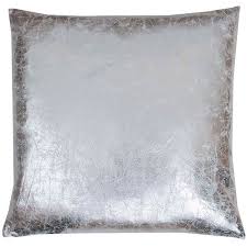 Crackle Metallic Pillow Silver Liked On Polyvore Featuring Home Home Decor Throw Pillows Metallic Thr Metallic Pillow Silver Pillows Metallic Throw Pillow