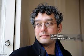 French writter Michael Ferrier poses at the Gallimard publishing... News  Photo