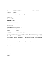 Surat kontrak kerja adalah surat yang berisi perjanjian yang saling mengikat dalam masa tertentu antara pemberi kerja dengan seorang pekerja. Contoh Surat Tawaran Kerja Secara Kontrak