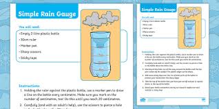 Wait for the next rain and observe and record rainfall amounts. Simple Rain Gauge Craft Instructions