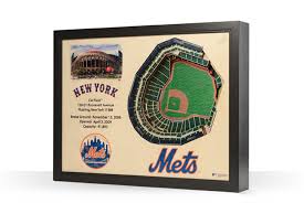 New York Mets 25 Layer Stadiumview 3d Wall Art Citi Field