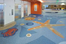 Children S Hospital Of Orange County Terrazzo Flooring Terrazzo Contractor Corradini Corp Photographer David L Terrazzo Terrazzo Flooring School Interior