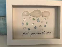 Love This Piece With The Sea Glass Sea Glass Art Diy Sea Glass Art Projects Sea Glass Crafts
