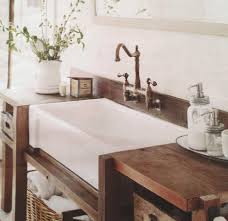 gorgeous farm style bathroom vanity