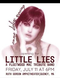 On July 11th we are playing a free show at Ruth Gordon Amphitheater in  Quincy, MA from 6-6:30pm. ✨ So excited to open up for Little Lies, a  Fleetwood Mac Tribute Band,