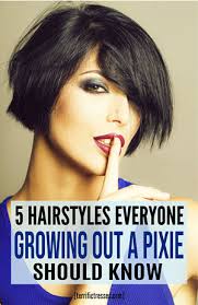 You can do this when your growing hair is still too short for a braid or a pony tail. 6 Cute Hairstyles For When Growing Out A Pixie Cut