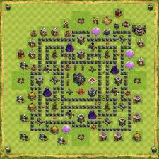 New best th9 war base 2018 | defense against th10 laloon; Kumpulan Formasi Base Town Hall 9 Clan War Clash Of Clans Terbaik Jalantikus