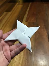 They are easy origami projects that can really fly if the folds are accurate and creased well. I Learned How To Make This Paper Origami Throwing Star From A Youtube Tutorial Link In The Comments Littledaycare