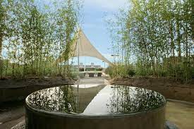 Intexure Architects Transform Parking Garage Into A Rooftop Zen Garden Rooftop Garden Rooftop Zen Garden