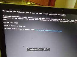 System Fan 90b The System Has Detected That A Cooling Fan Is Not Operating Correctly Youtube