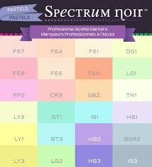 Color Charts Spectrum Noir Colouring System From Crafters