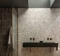 Such a gorgeous tile trio: Terrazzo Green, Rosso Tumbled ...