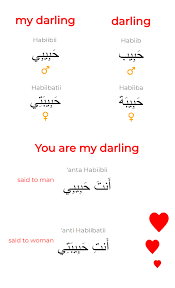 How To Be Romantic And Say You Are My Darling In Arabic To Male And Female Learn Arabic Alphabet Learning Arabic Learn Arabic Language