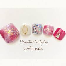 夏フット Miunailのネイルデザインno3167885ネイルブック2019