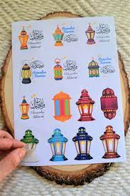 Islamic Ramadan Lantern Handmade Stickers Eid Party Preparation Ramadan Stickers Muslim Gift Ramadan Kids Favors Ramadan Decoration In 2021 Handmade Sticker Ramadan Lantern Eid Crafts
