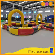 We have the fastest karts on the beach. China Bumper Car Inflatable Race Car Track For Go Kart Aq1683 1 China Inflatable Race Track And Inflatable Sports Game Price