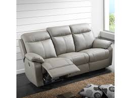 Le seul inconvénient c'est son prix qui pourrait ne pas convenir à. Canape Relax Electrique 3 Places Cuir Gris Vyctoire L 201 X L 95 X H 101 Neuf Vente De Canape Droit Conforama