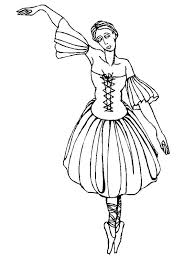 Renaissance Ballet Dance Coloring Pages Coloring Sky