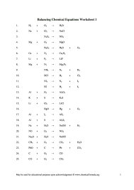 2ag 2 o 4ag o 2 28. 49 Balancing Chemical Equations Worksheets With Answers