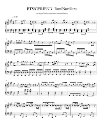 eunha al su isseosseo neol bon sungan mwonga teukbyeolhadaneun geol sinb nunbit maneurodo neukkyeojinikka maeumi umjigineun geol. Bts Gfriend Run Navillera Sheet Music For Piano Solo Musescore Com