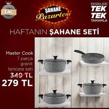 Tac Master Cook 4 Lu 7 Parca Granit Tencere Seti In 2020 Cookware Set Stainless Steel Cookware Set Cooking