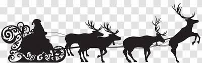 Favorite add to santa reindeer goodideabyjayme. Ded Moroz Santa Claus Reindeer Silhouette S Slay Sleigh Transparent Png