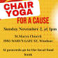 Chair Yoga for a Cause event in Windsor, ON